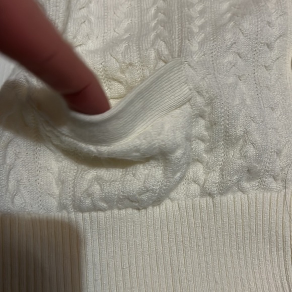 Talbots Cream OffWhite Cardigan Sz Sm - Picture 2 of 3